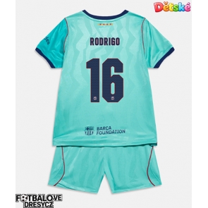Barcelona Rodri Hernandez #16 Dětské Alternativní dres komplet 2026-27 Krátký Rukáv (+ trenýrky)